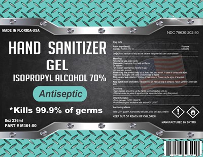 Ndc: 78630-202-80 (M361 80  8oz Gel  Label)